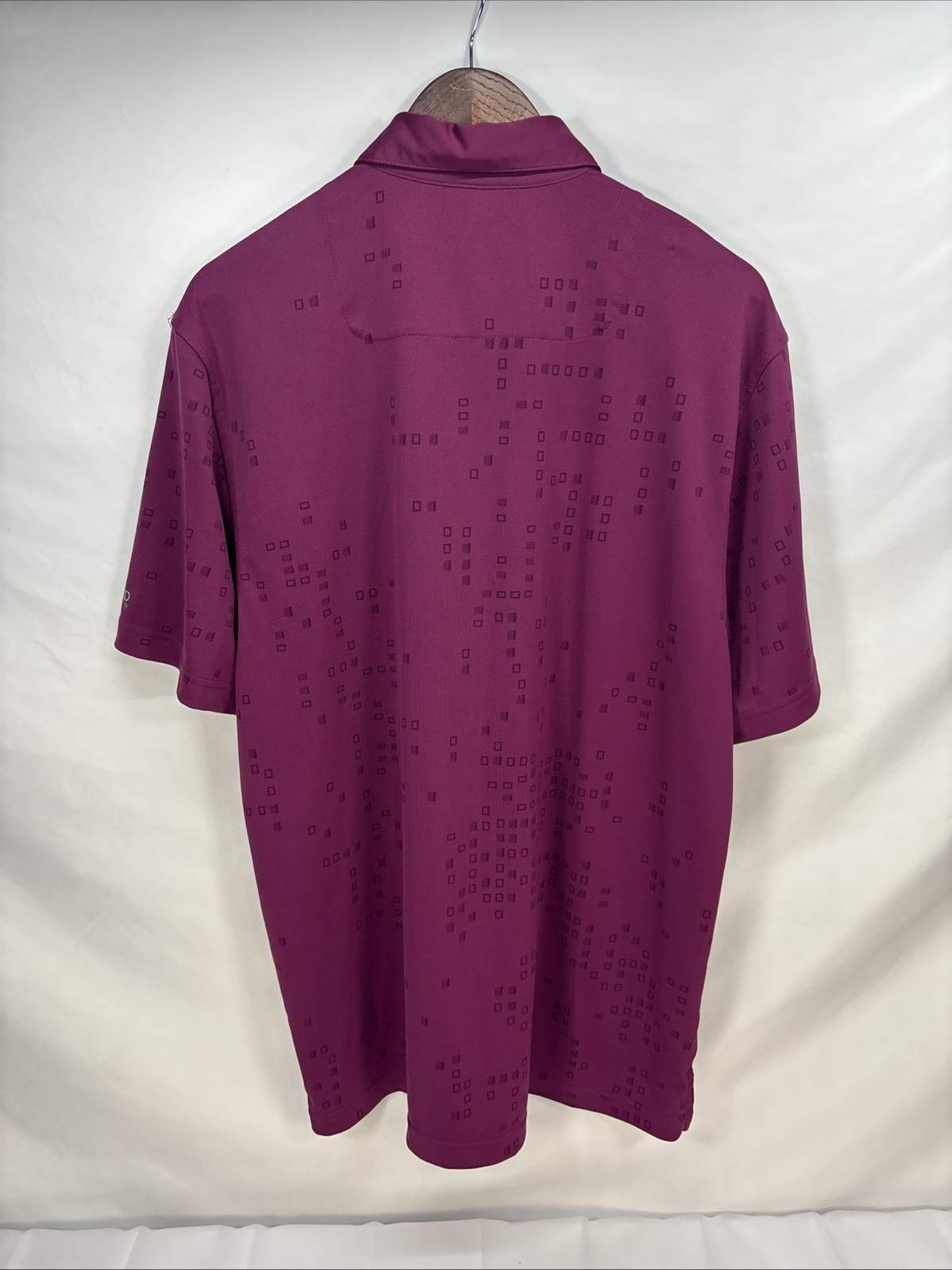 Izod XFG Mens SS Pullover Cool FX Golf Polo Shirt Purple Geometric M gallery