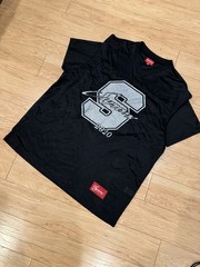 Supreme 2020 $1M Mesh Football Jersey Black XL Glitter Logo Authentic Streetwear