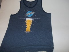 Blue Moon Tank Top Men’s Large Navy Blue Beer Logo Sleeveless Shirt