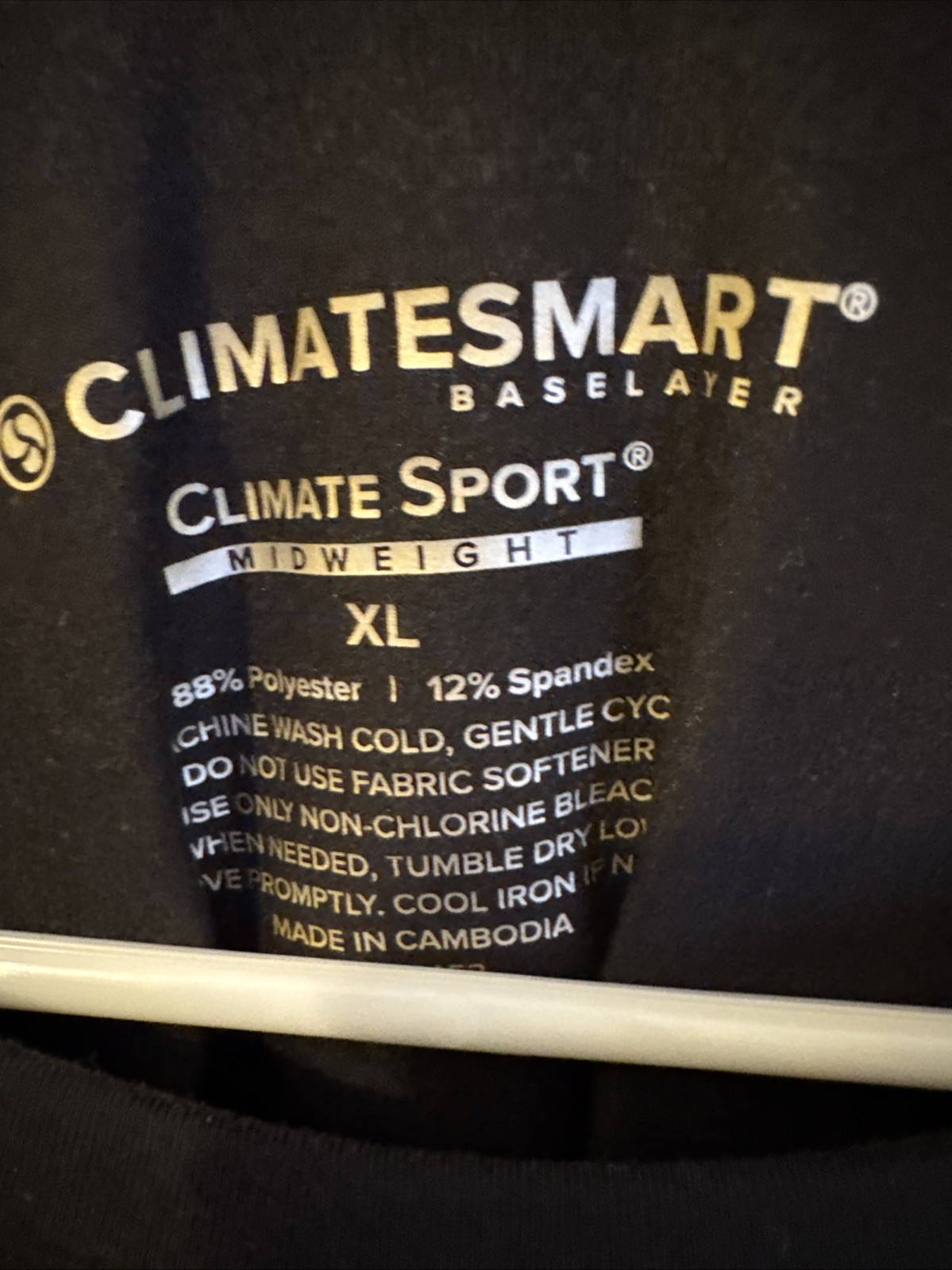 ClimateSmart Arcticorre Men's XL Base Layer Long Sleeve Crewneck Shirt Black gallery