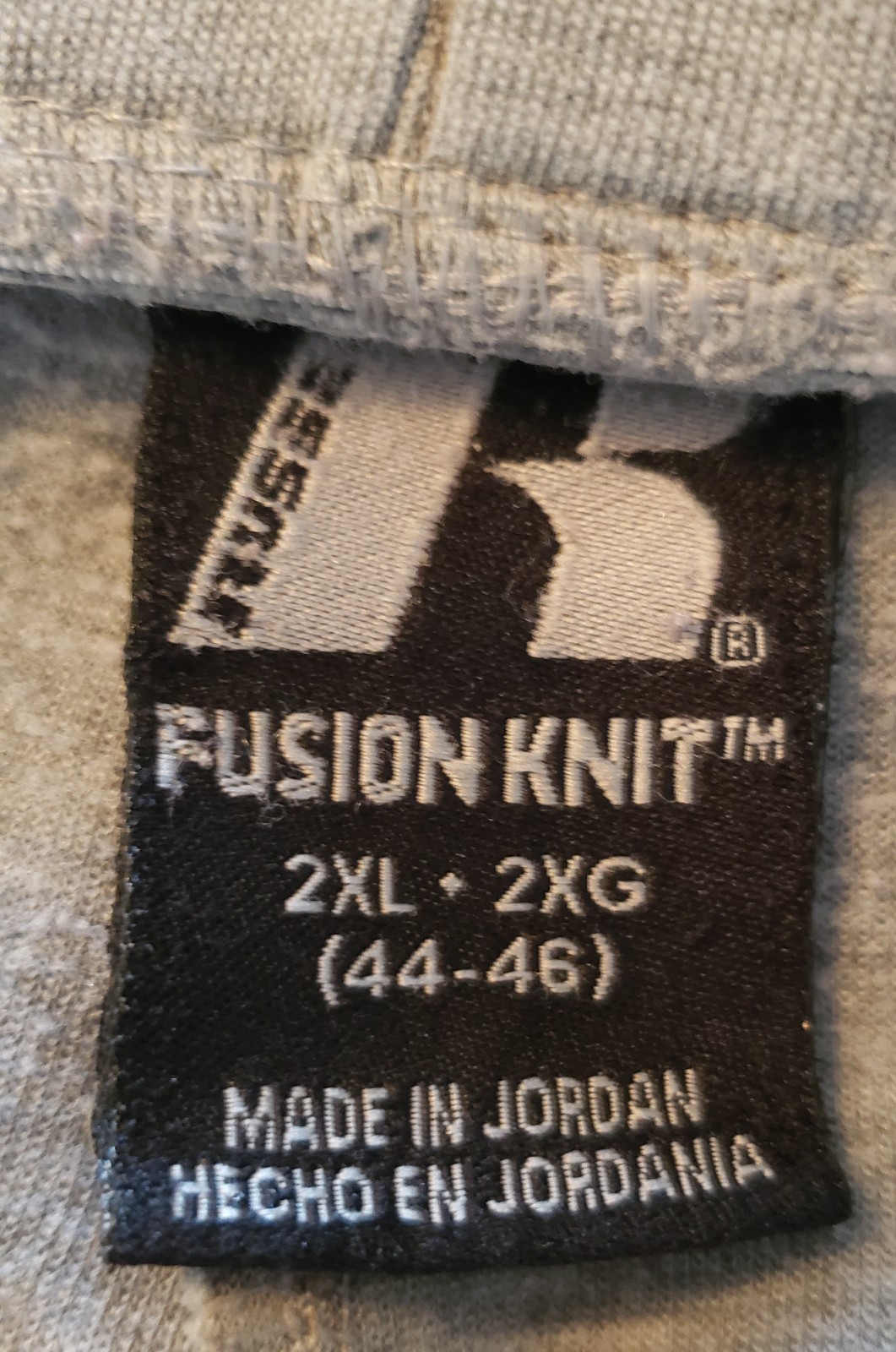 Russell mens 2 piece fusion knit sweatsuit, top 2xl - 2xg (44-46) bottom 2xl-2xg gallery