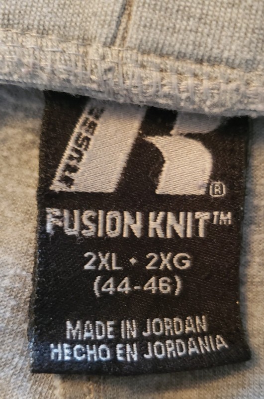 Russell mens 2 piece fusion knit sweatsuit, top 2xl - 2xg (44-46) bottom 2xl-2xg gallery