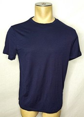 Mens Icebreaker Merino 150 navy blue 100% wool base layer t-shirt Medium