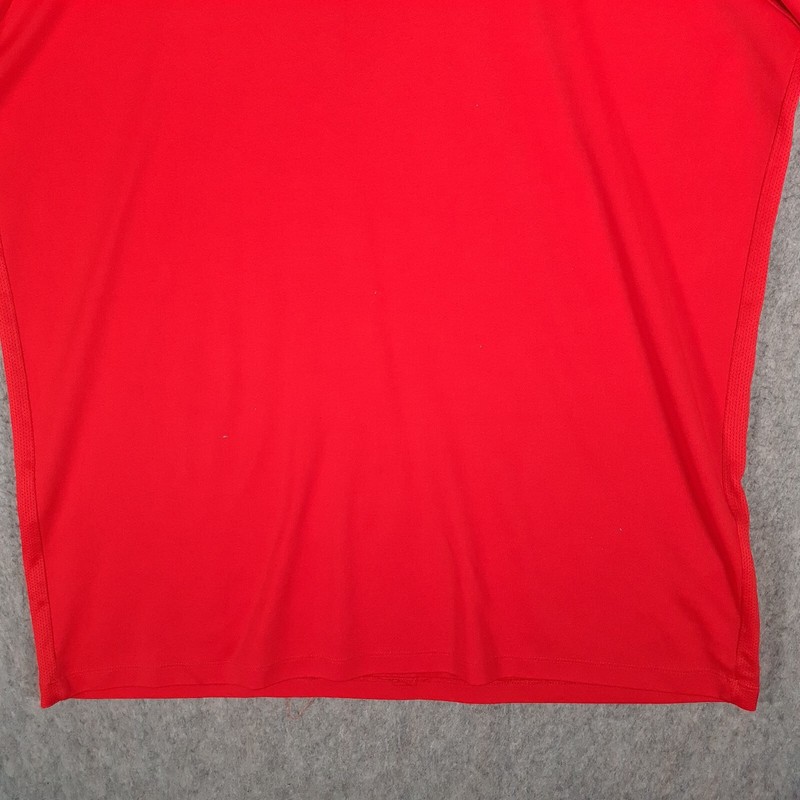Nike Shirt Mens XL Red Swoosh Logo Dri Fit Gym Training Running Casual Top gallery
