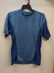 Prana Shirt Mens XL Blue Performance Breathe Athletic Lightweight Made USA