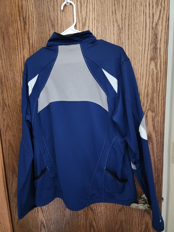 Brooks Running Pullover Equilibrium 1/4 Zip Men's Large Navy Gray B3 gallery