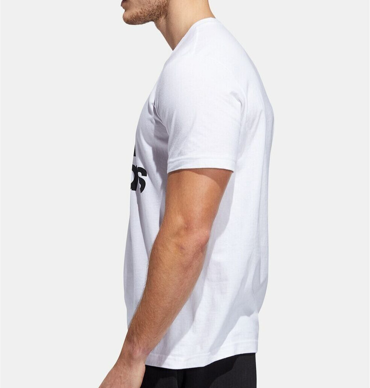 Adidas Mens Badge Of Sport S/S T-Shirt - ED9606 - White / Black - Size: L - NEW gallery