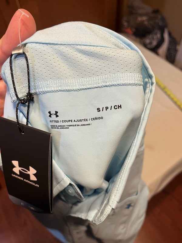 Under Armour Drift Tide 2.0 Fitted Men's SS Shirt Light Blue Small - NWT gallery