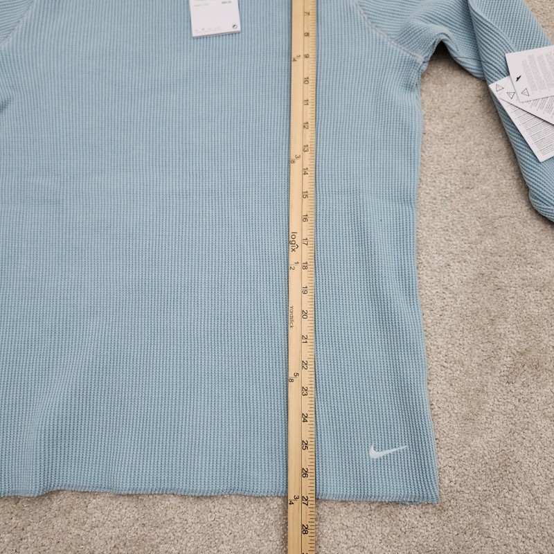 Nike Men Medium Nike Life Heavyweight Waffle Longsleeve Top Blue FZ6579-422 gallery