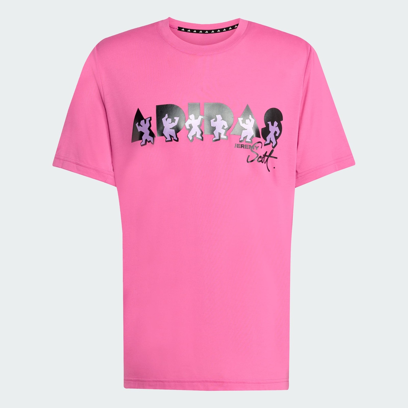 adidas Jeremy Scott Graphic Climacool T-Shirt Pink Men's Size Medium JL7619 gallery