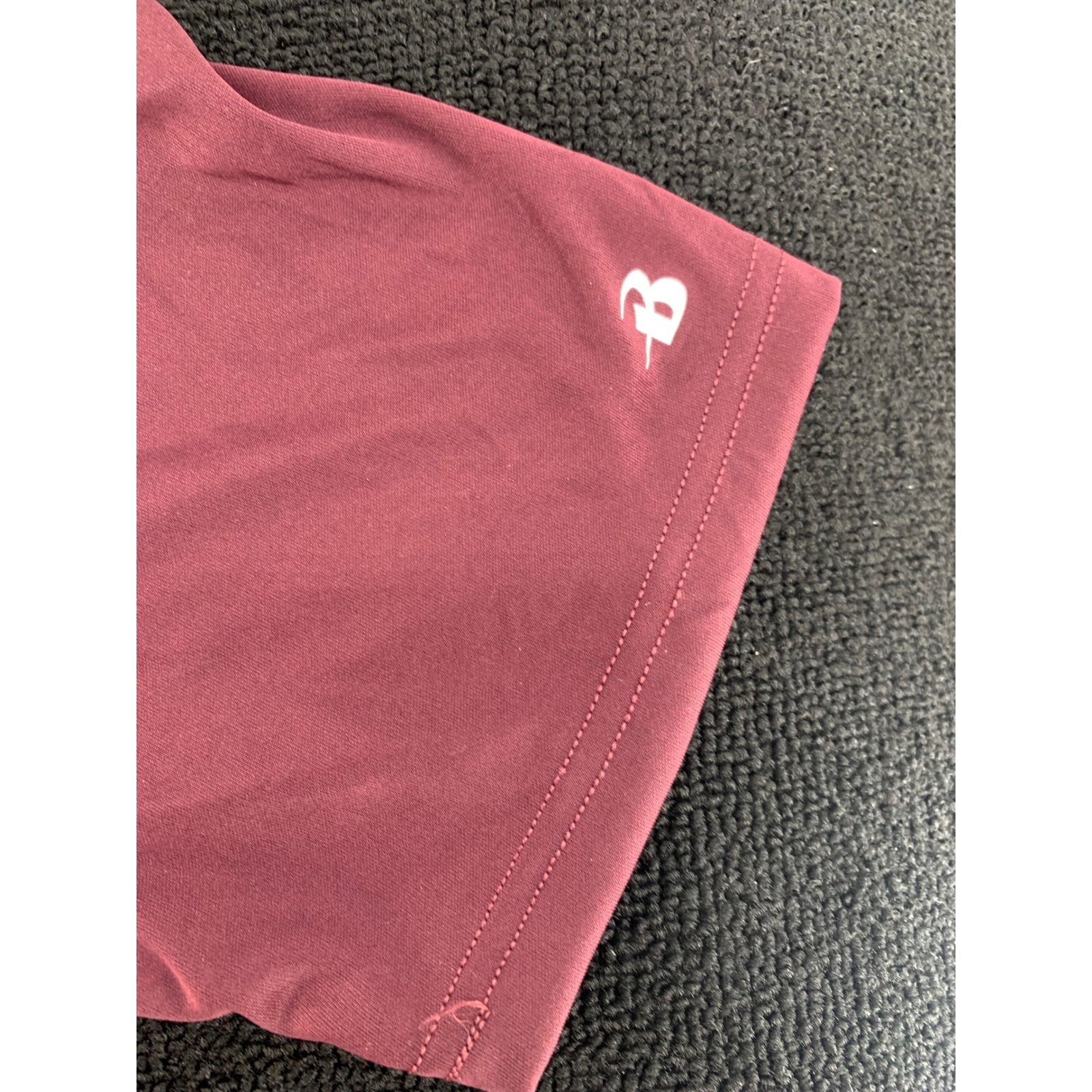 Badger Sport Short Sleeve Athletic T Shirt Burgundy Size S Men's Polyester gallery