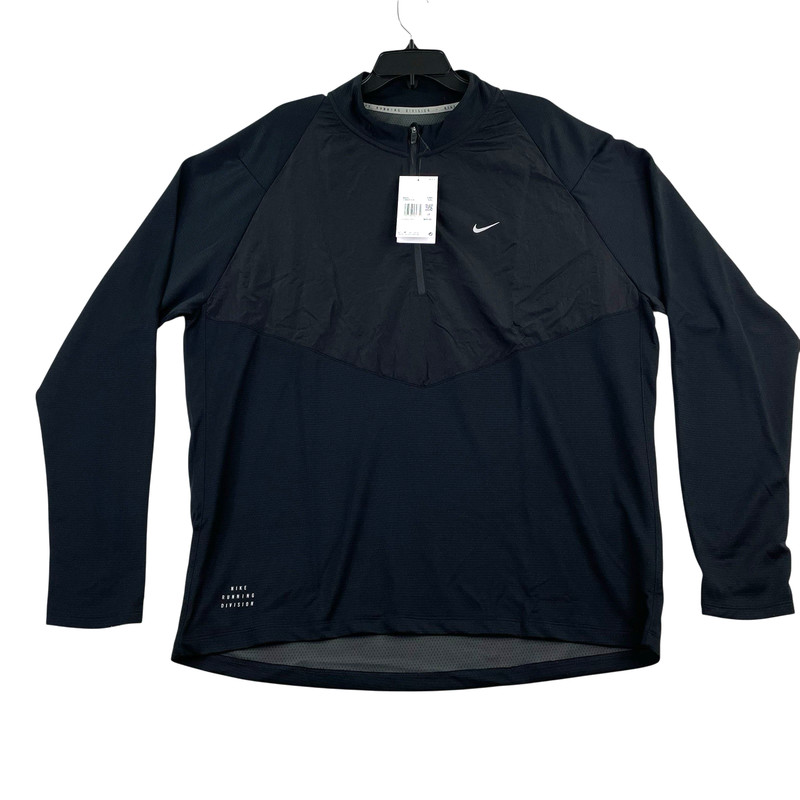 Nike Running Division Element 1/2 Zip Mid Layer Dri-Fit Men 2XL Black FZ0620 New gallery