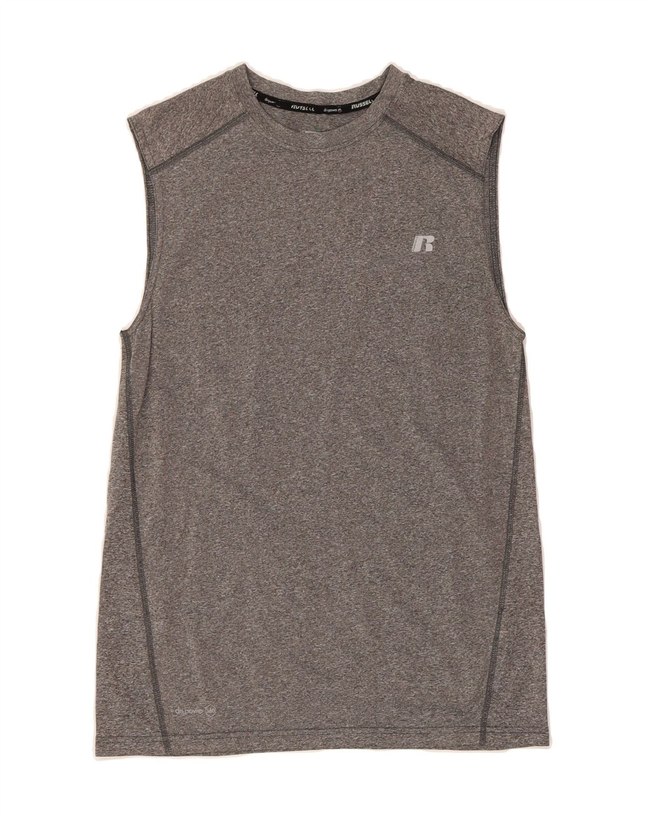 RUSSELL ATHLETIC Mens Training Vest Top UK 34/36 Small Grey Polyester DK30 gallery
