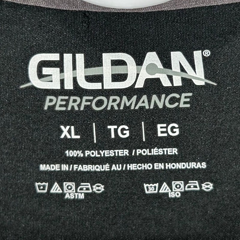 Gildan Performance Mens XL Black Outdoor Outfitters Graphic T-Shirt Lightweight gallery