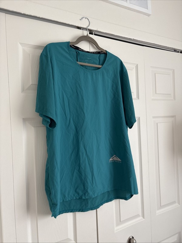 Men's Nike Trail Dri Standard Running Run Short Sleeve Breathe Shirt SZ XL gallery