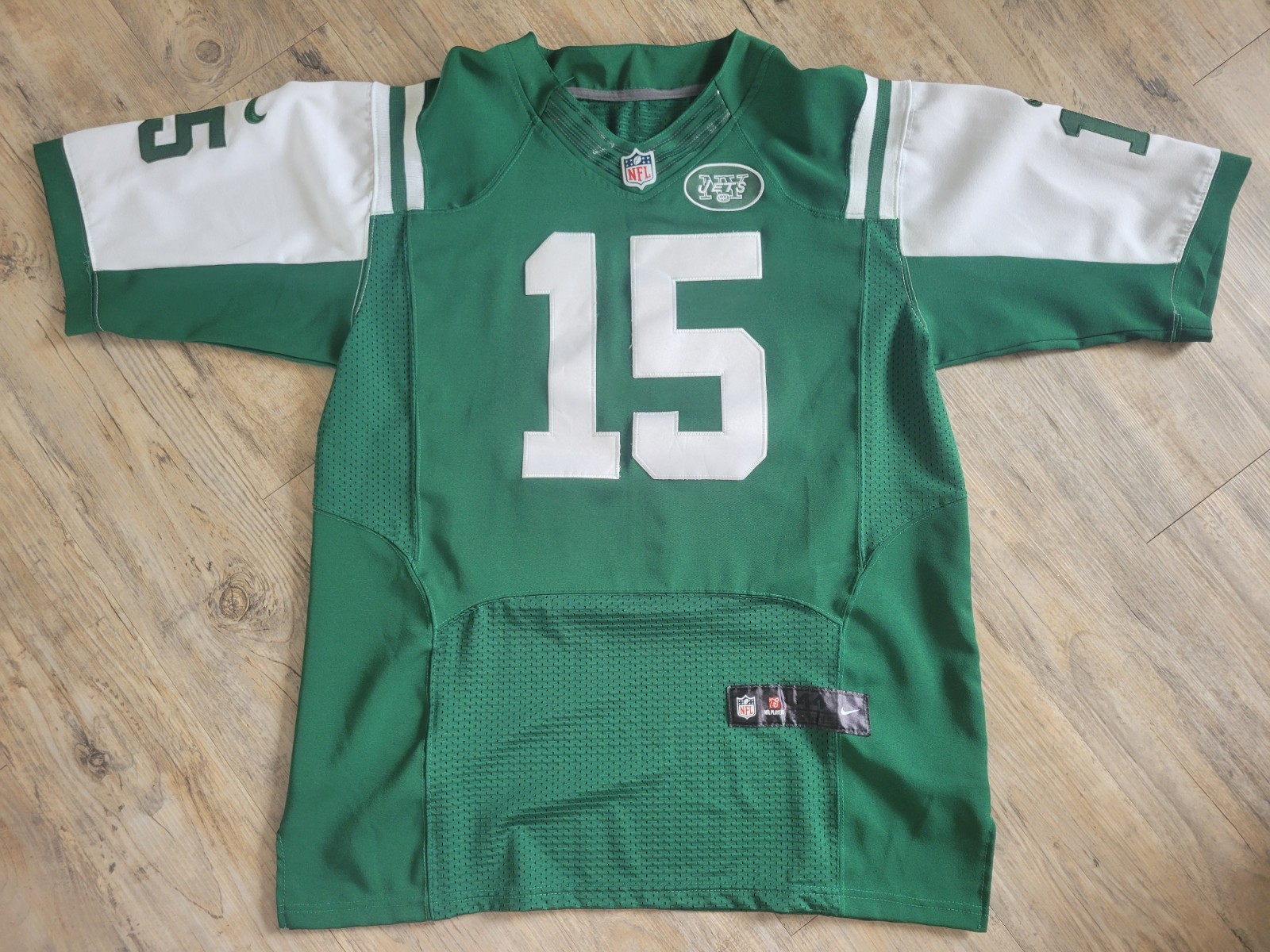 Nike NFL On Field New York Jets Tim Tebow #15 Game Jersey Men's Large 44 Green gallery