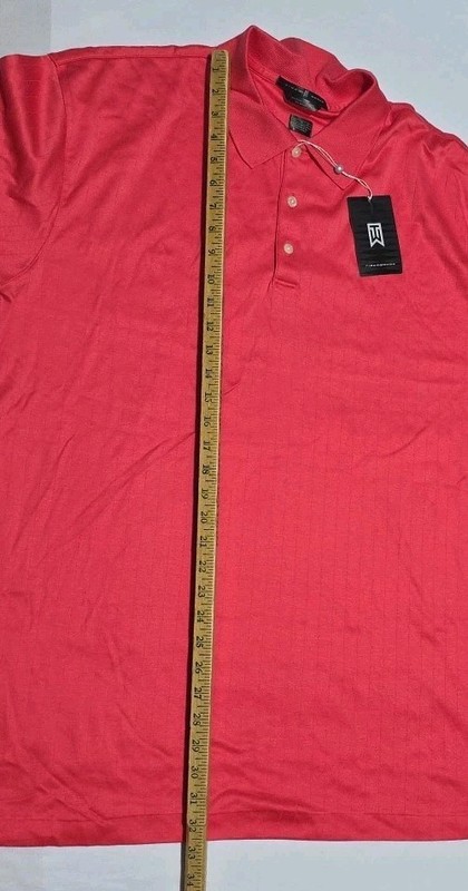 Vintage TIGER WOODS POLO SZ XL Golf Nike 2005 US OPEN TW CORAL 192174 gallery