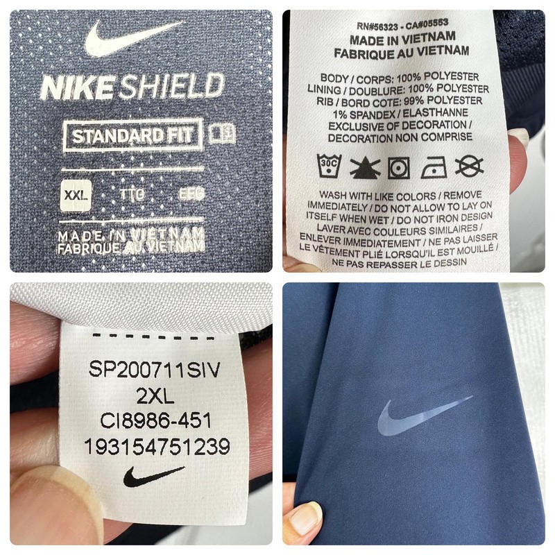 Nike Shield Victory Golf Crew Pullover Long Sleeve Men’s 2XL gallery
