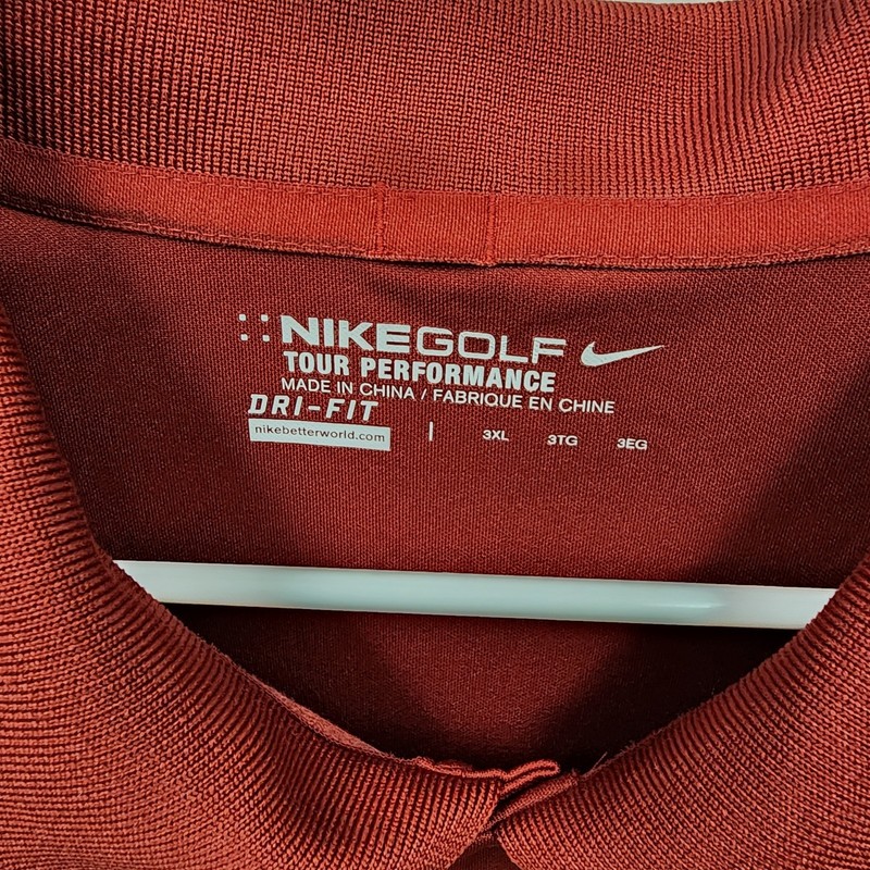 Nike McGregor Links Wilton New York Dri-Fit Red Polo Golf Shirt Size 3XL gallery