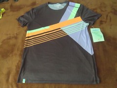Chubbies Shirt M Black Jazzer Thighs Swim Wear Performance Sport Tee (sample)