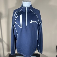 Sunice Srixion Golf 1/4 Zip Pullover Jacket Mens LG Blue Contrast Stitch