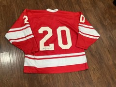 Vntg 80‘s Vladislav Tertiary CCCP Hockey Russia Signed #20 Made Canada Jersey