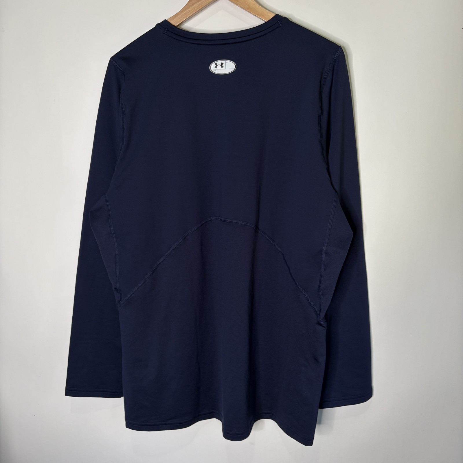 Under Armour Cold Gear Fitted Crew Long Sleeve Shirt Navy Blue Men Size XXL NWT gallery