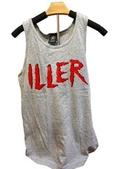 Flip The Bird Entertainment Gray Activewear tank top “ILLER, (Sz XL)
