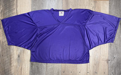 VTG TEAMWORK Athletic Apparel Mesh Crop Practice Retro Jersey Purple XL USA Made