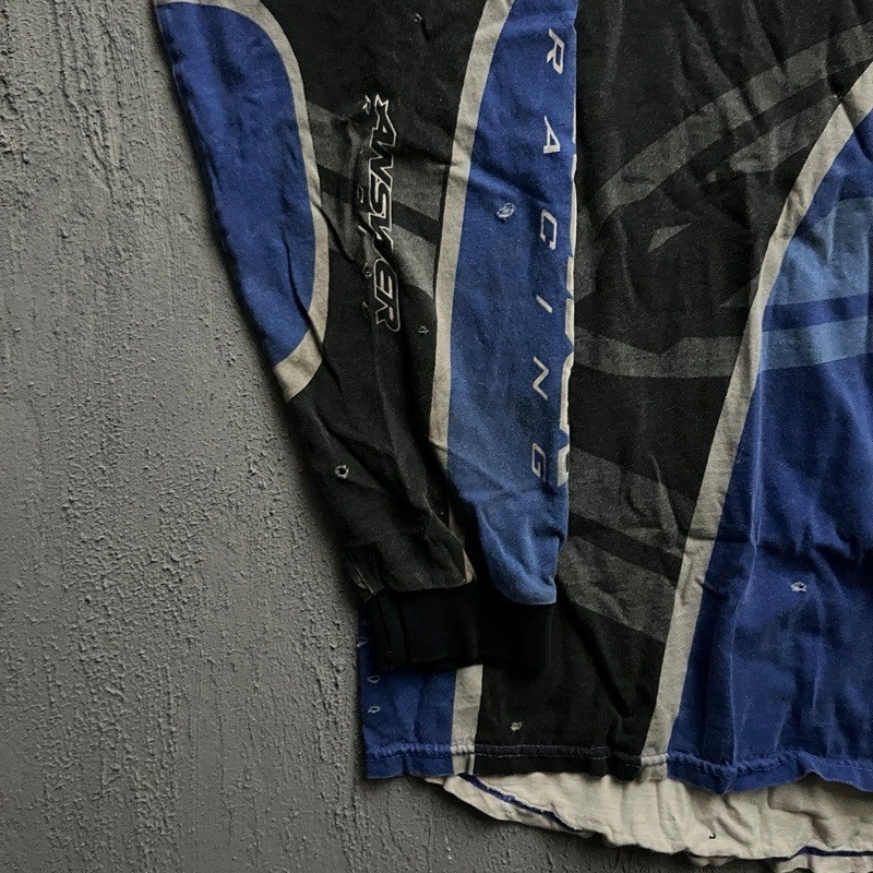 Vintage Answer Racing Jersey XL Blue 1990s Motocross MX BMX gallery