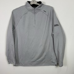 UNRL Interlock 1/4Zip Pullover Mens Large Long Sleeve Shirt New Embroidered Logo