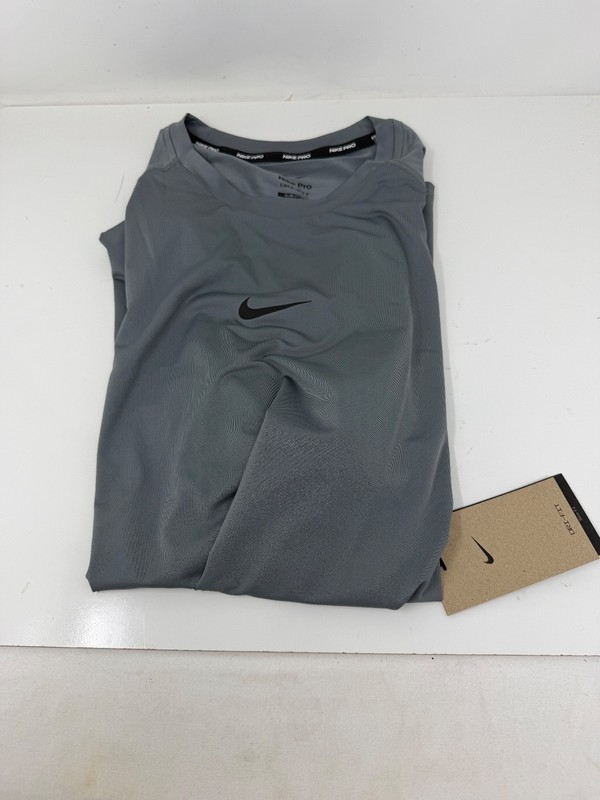 Nike Pro Men's Dri-FIT Slim Short-Sleeve Top Men's Large FB7929-084 Gray gallery
