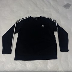 Adidas Sweatshirt Pullover Crewneck 3-STRIPE French Terry Mens Sz XL H09271.