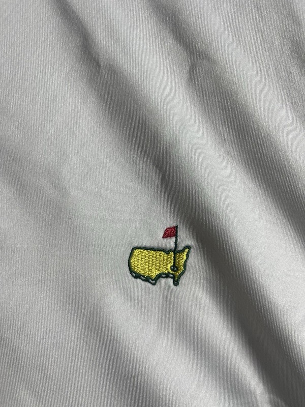 Masters Tech Quarter Zip Pullover White Augusta National Logo Golf Large L Mens gallery