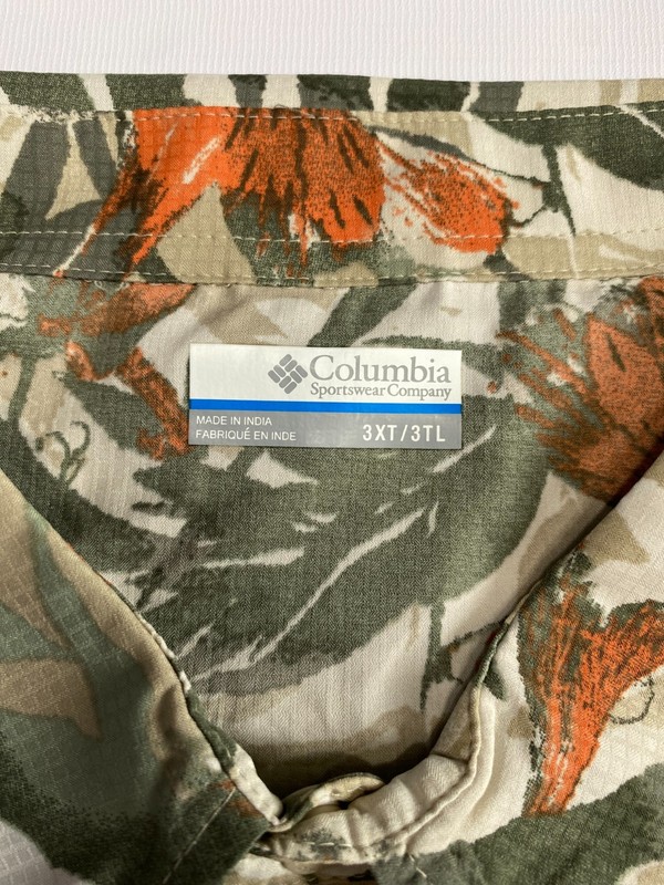 Columbia Silver Ridge Utility Lite Short Sleeve Shirt Green Floral 3XT gallery