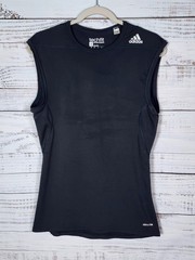 ADIDAS Techfit Sleeveless Compression Shirt Men’s Sz Large Dri Fit Black Top