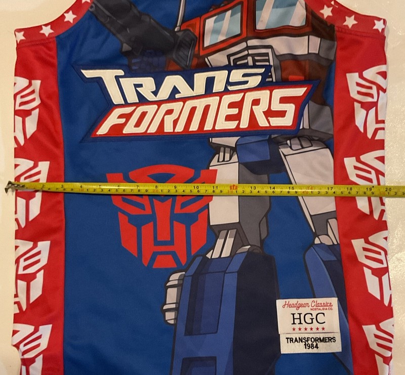 Headgear Classics Basketball Jersey Transformers Optimus Prime. Size S gallery