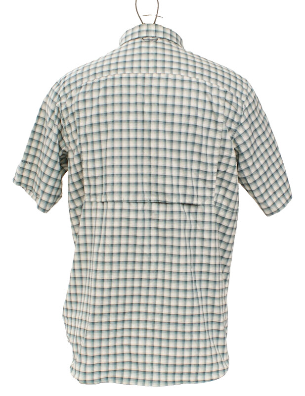 Columbia Men's 3XT Teal Blue Plaid Silver Ridge Button Front Shirt UPF 50 Tall gallery