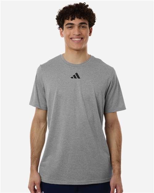 Adidas Men's Large Black Performance T-Shirt Crew Neck Athletic Tee gallery