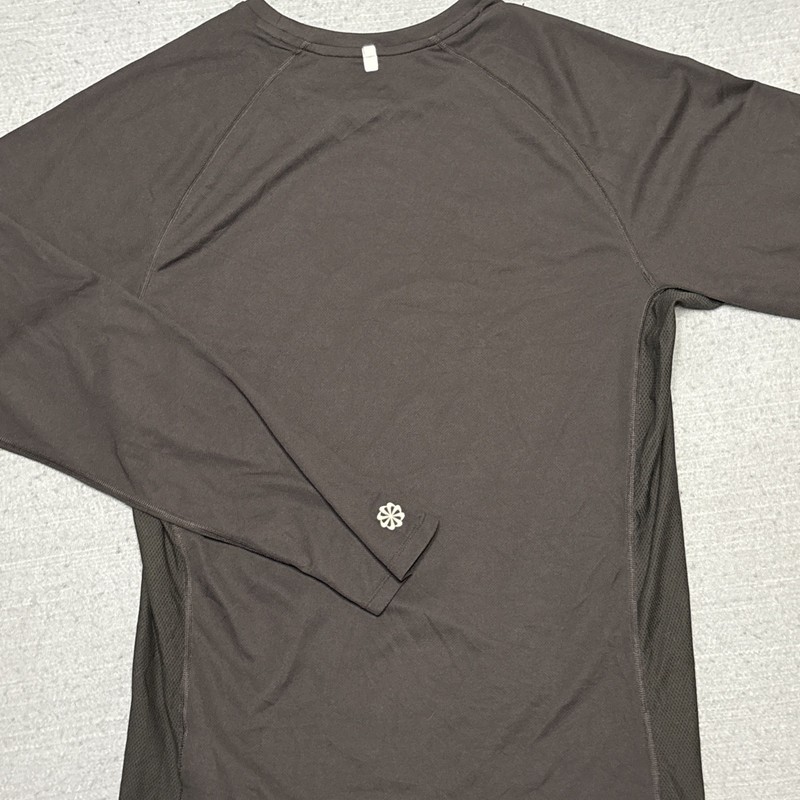 Nike Running Men's Size M Grey Long Sleeve Crew Neck Dry Fit gallery
