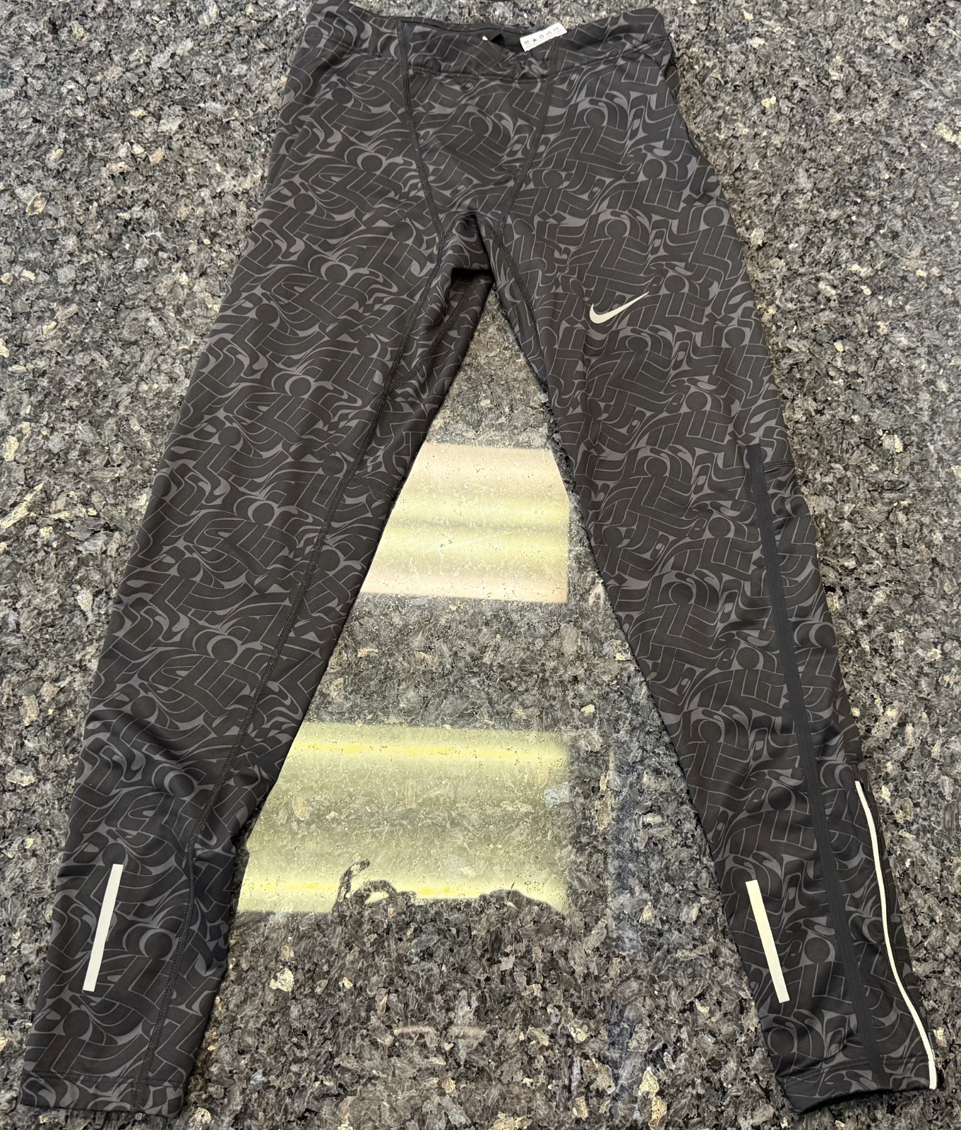 Men's Size Small Nike Power Tech Rostarr Running Tights 808626 060 Anthracite gallery