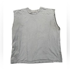 Elwood Men’s Gray Sleeveless Shirt Distressed Destroyed