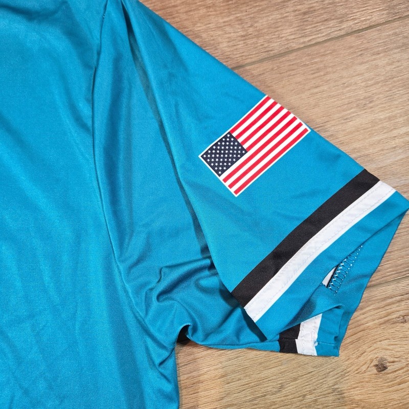 Vintage Miami Florida Marlins #8 MLB Jersey T Shirt Men Large Champro Baseball gallery