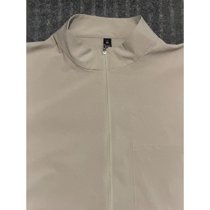 Lululemon Airing Easy Half Zip Pullover Tan Beige XXL LM3DJYS gallery