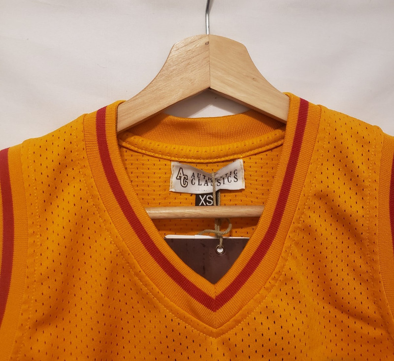 Carmelo Anthony Authentic Classics HS Basketball Jersey XS Yellow Red HeadGear gallery