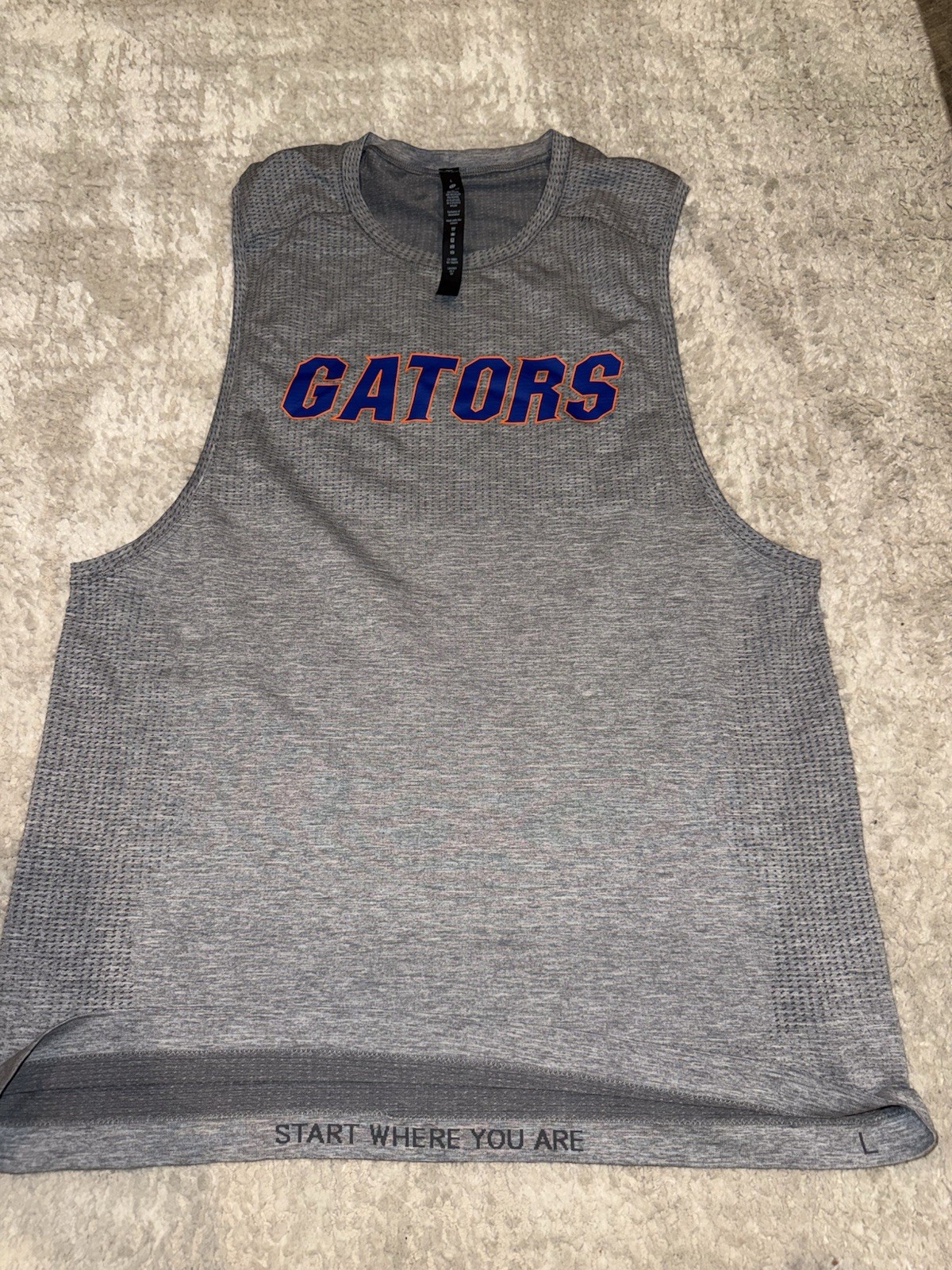 Lululemon University Of Florida Gators Sleeveless Size Large Metal Tech $95 NCAA gallery