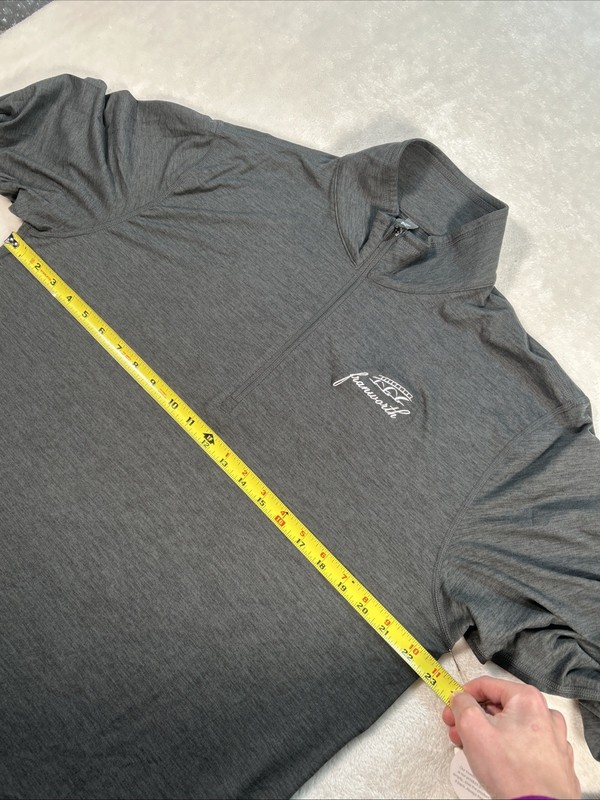 Vuori Ease Performance Half Zip Pullover Shirt Charcoal Heather Men Sz XL gallery