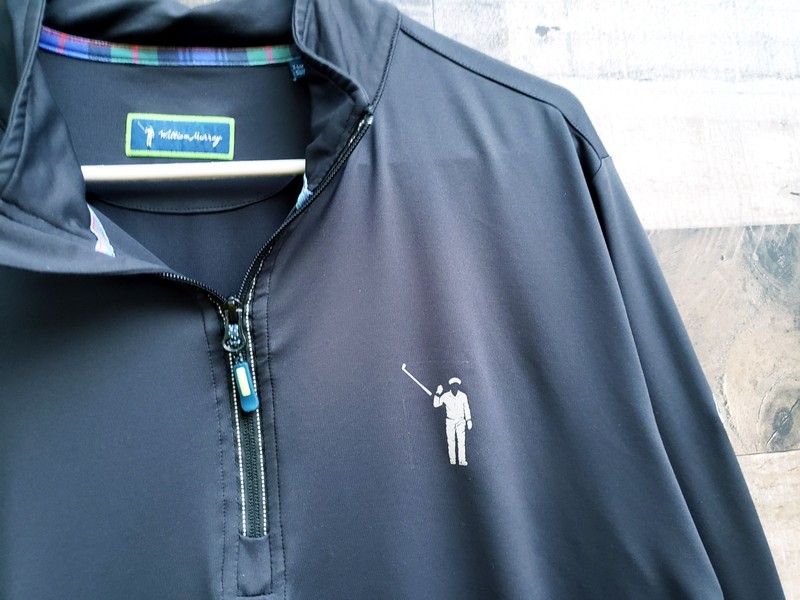 🔥 William Murray Group O Quarter Zip Black Shirt Men's XL Long Sleeve Golf gallery