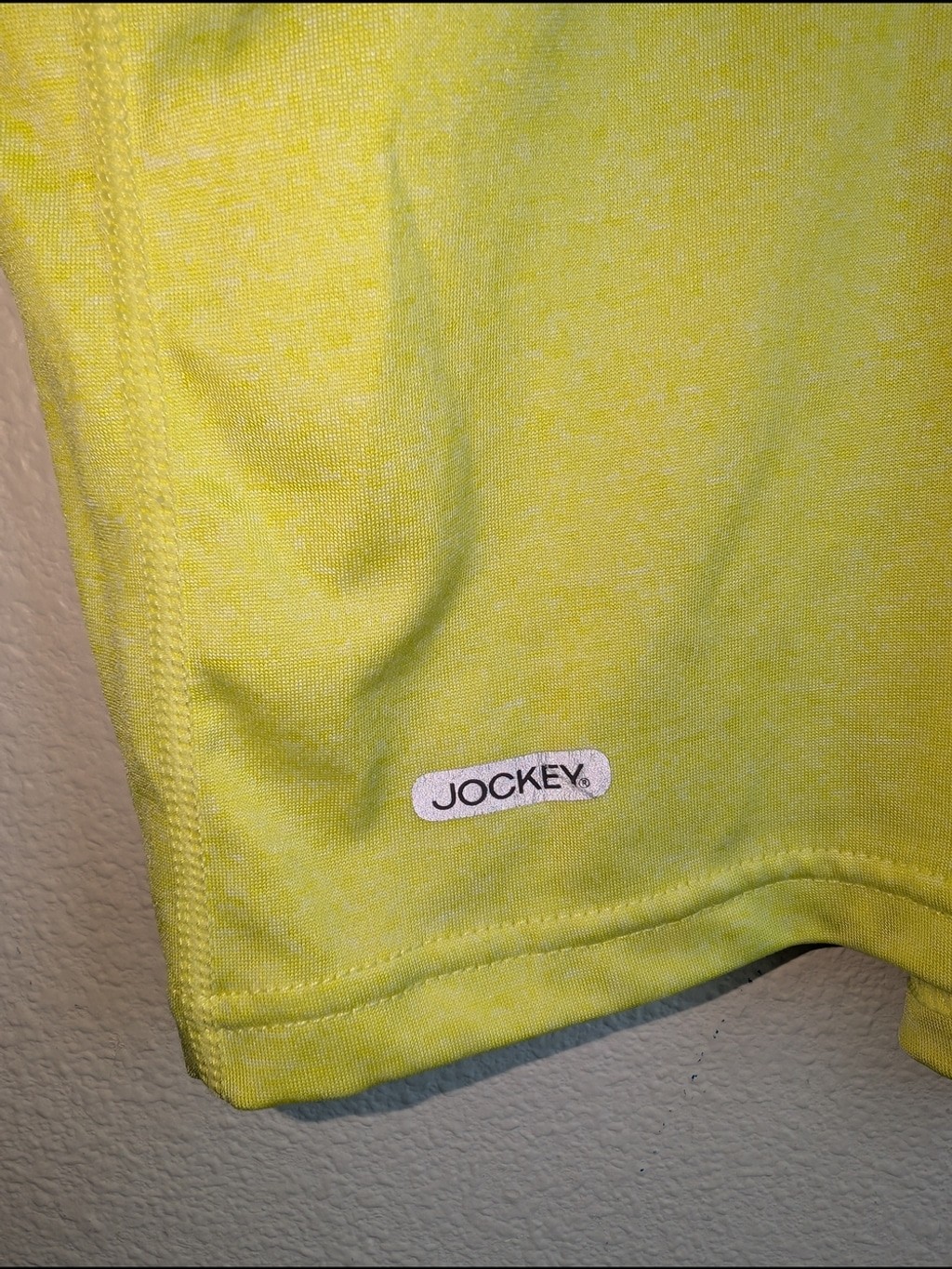 Jockey Sports Neon Lime V-Neck Short Sleeve Tee Size XXL gallery
