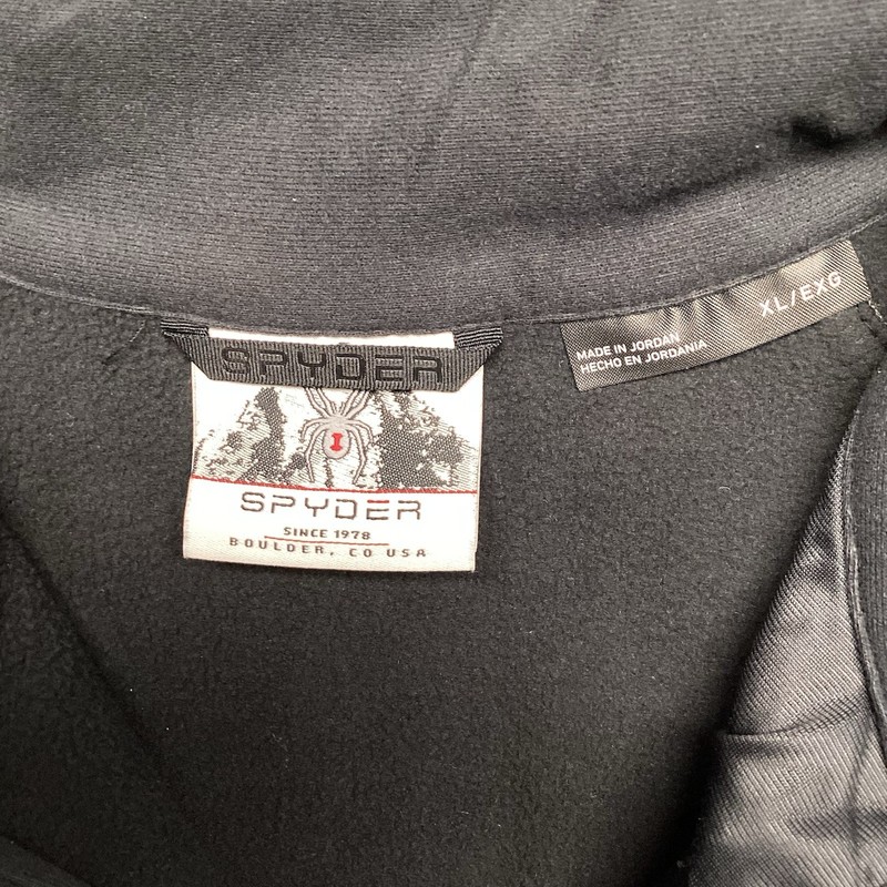 Spyder Mens XL Outbound 1/2 Zip Pullover Midweight Waffle Knit Fleece Gray gallery